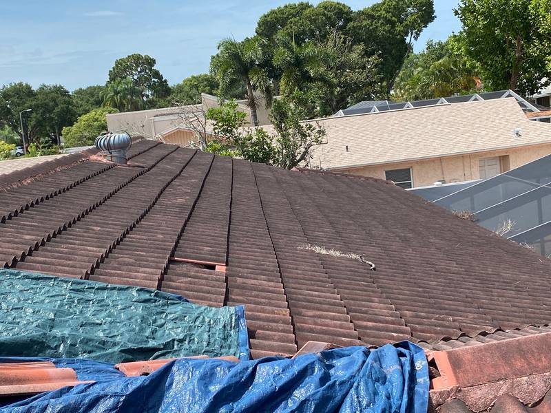 roofing project near Merrimoor Blvd in Seminole