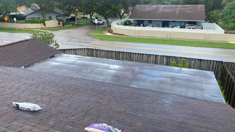 residential roof replacement by Hloska Roofing in Sunrise