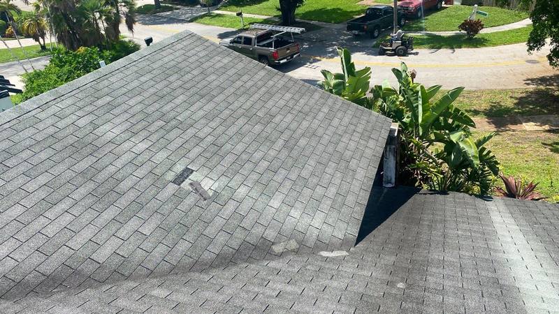 residential roof replacement by Hloska Roofing in Lauderhill