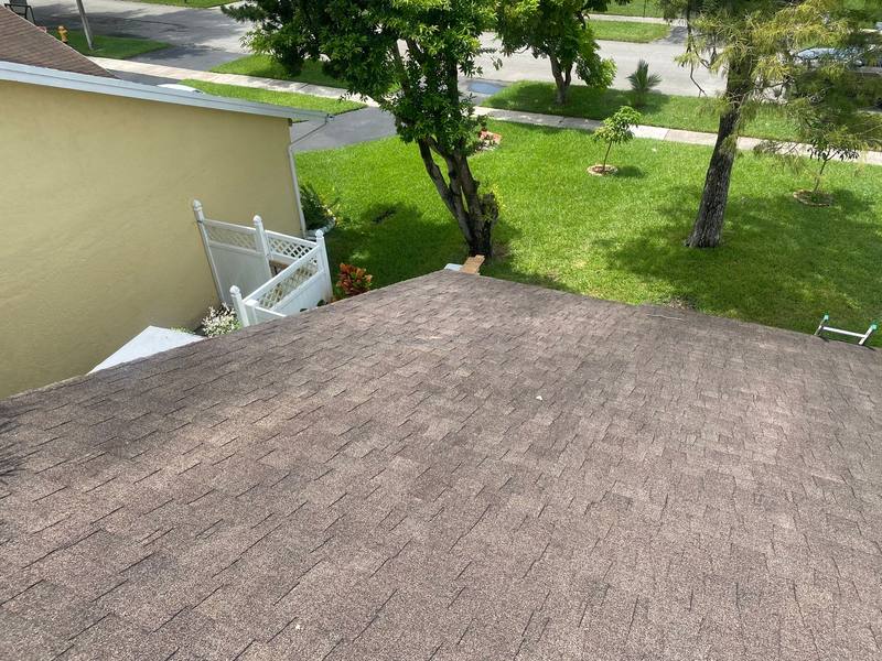 completed roofing project in Lauderhill FL