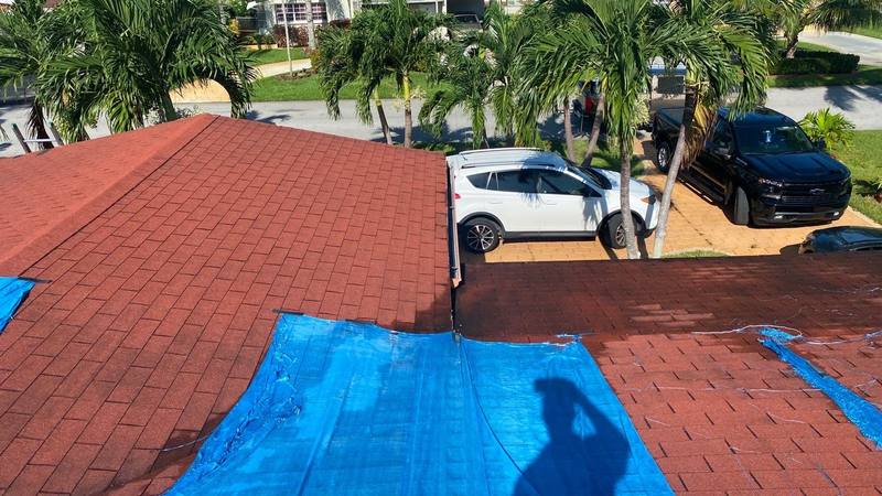 residential roof replacement by Hloska Roofing in Miramar