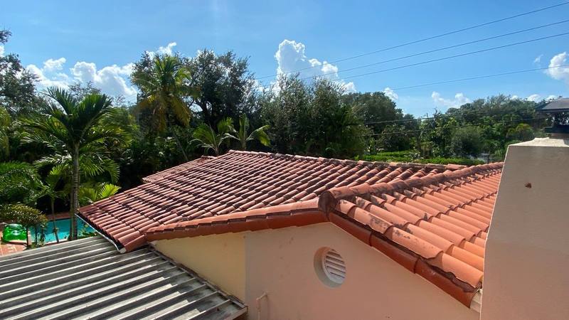 residential roof replacement by Hloska Roofing in Miami Shores