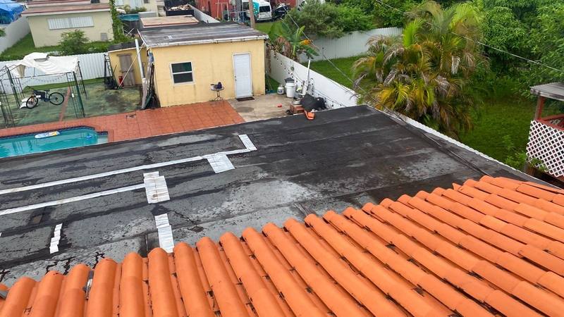 completed roofing project in Hialeah FL