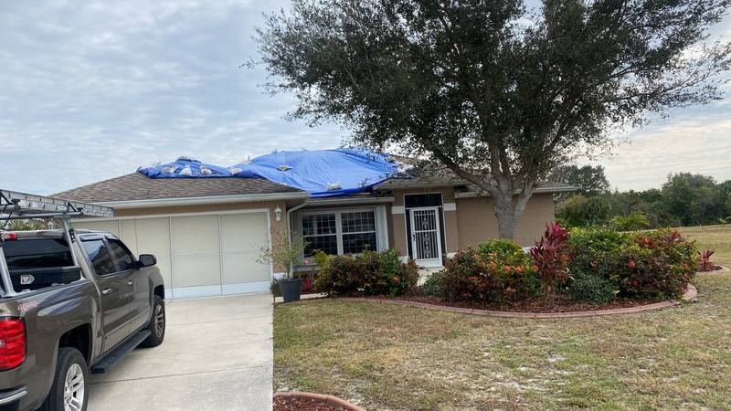completed roofing project in Punta Gorda FL