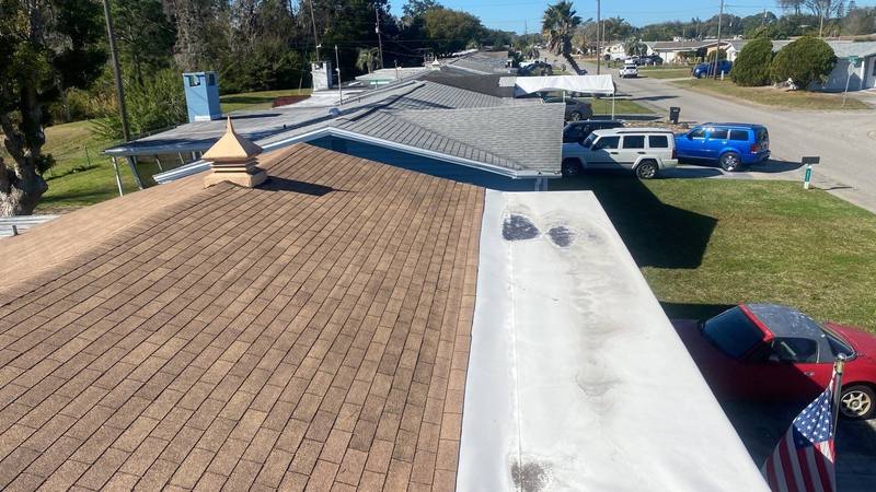 completed roofing project in Holiday FL