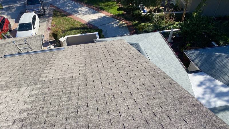 completed roofing project in Palm Harbor FL