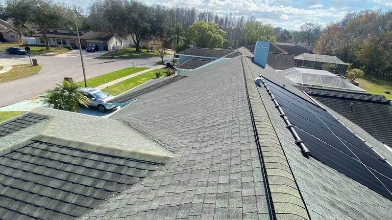 completed roofing project in Tarpon Springs FL