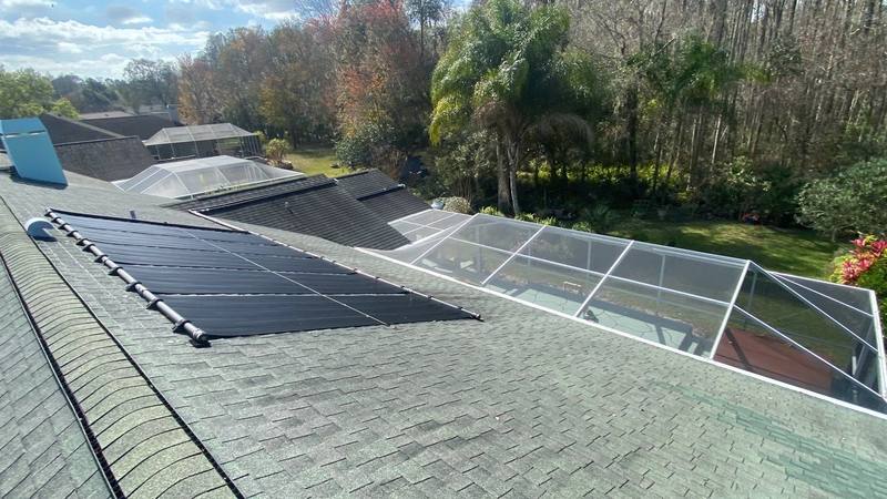 roofing project near Whispering Lakes Blvd in Tarpon Springs