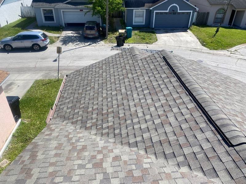 roofing project near Clovercrest Rd in Orlando