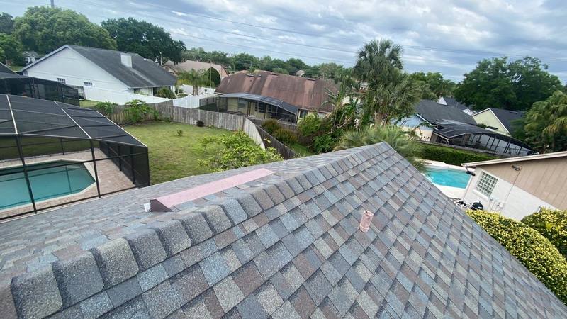 completed roofing project in Lake Mary FL