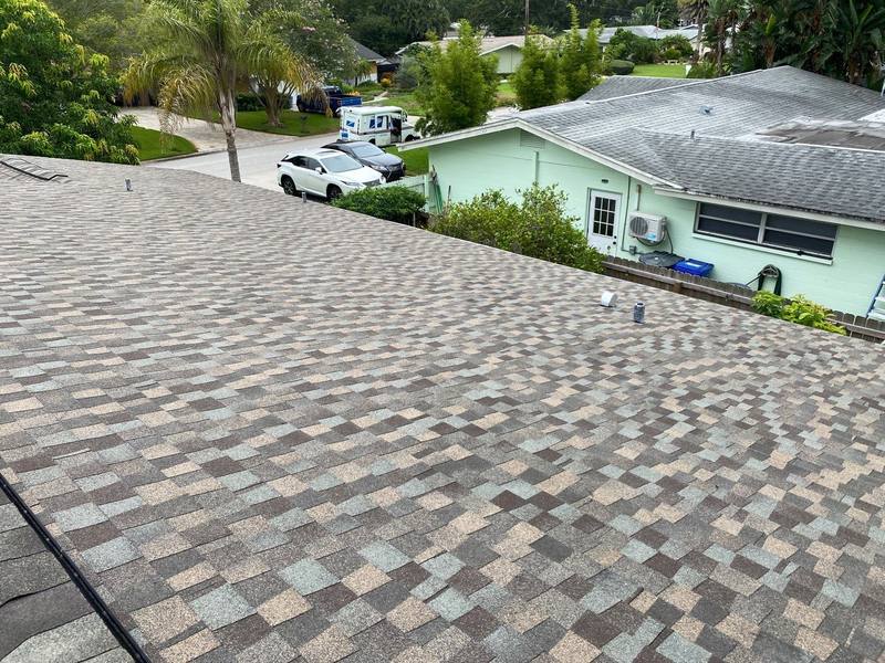 residential roof replacement by Hloska Roofing in Dunedin