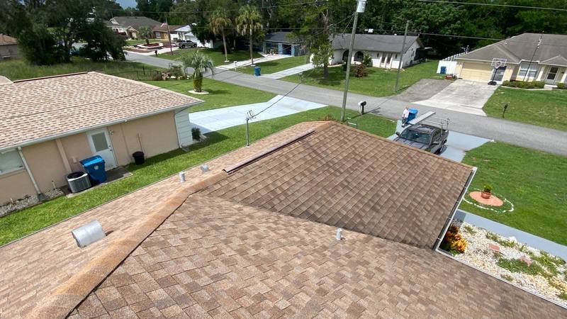 completed roofing project in Spring Hill FL