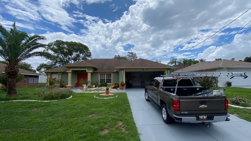 roofing project near Evangelina Ave in Spring Hill