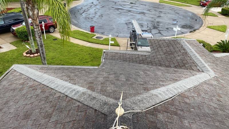 completed roofing project in Trinity FL