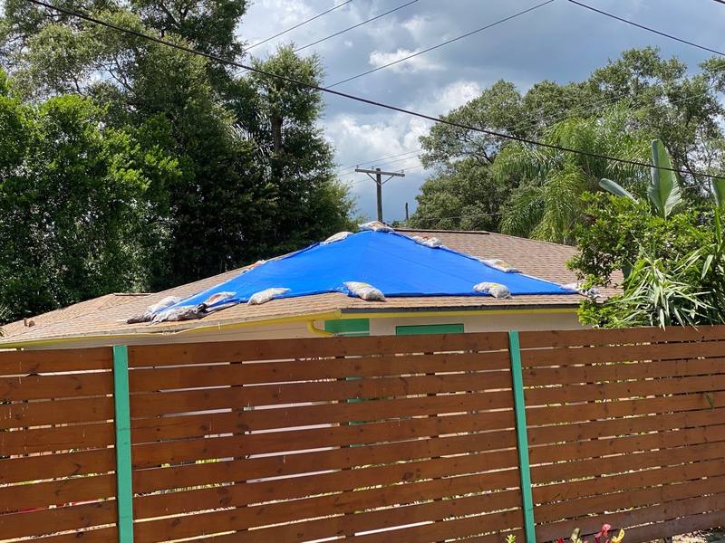 roofing project near E Hanna Ave in Tampa