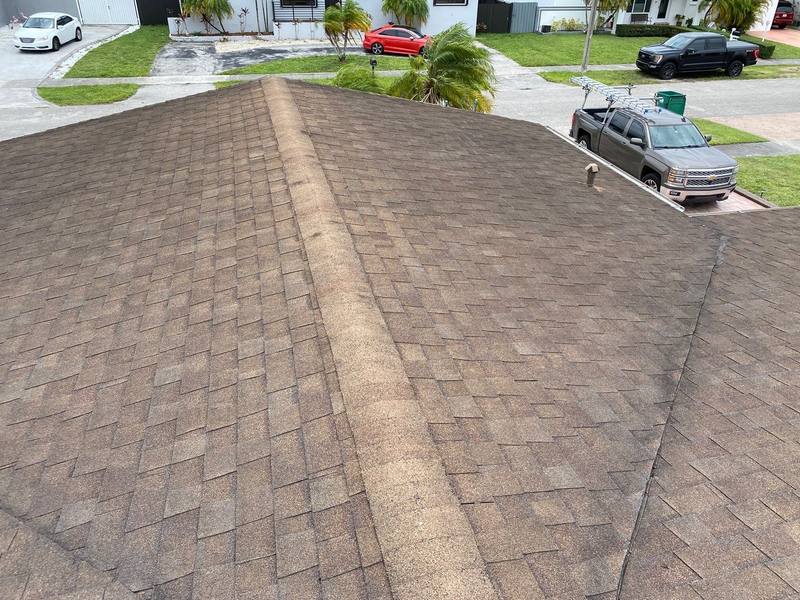 roofing project near SW 17th St in Miami