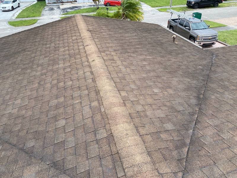 roofing project near SW 17th St in Miami