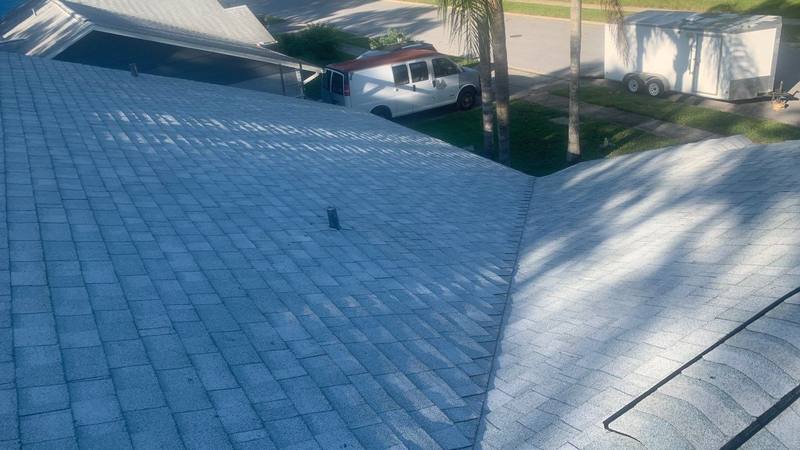 completed roofing project in New Port Richey FL