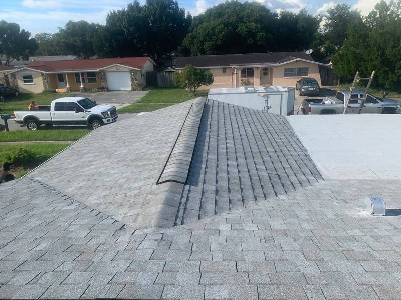 residential roof replacement by Hloska Roofing in New Port Richey