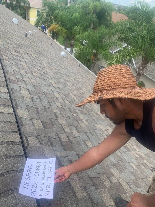 completed roofing project in New Port Richey FL