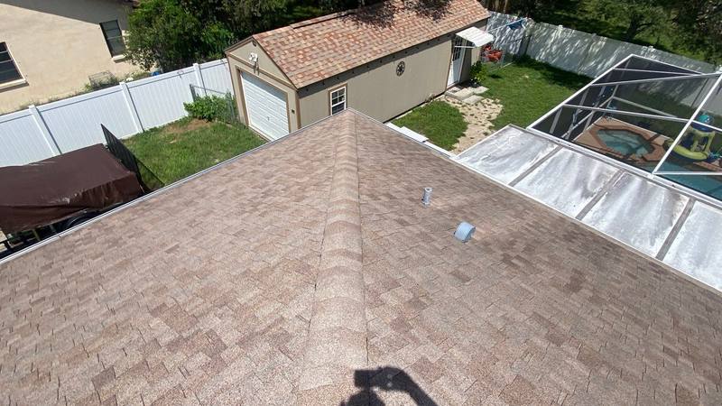residential roof replacement by Hloska Roofing in Spring Hill