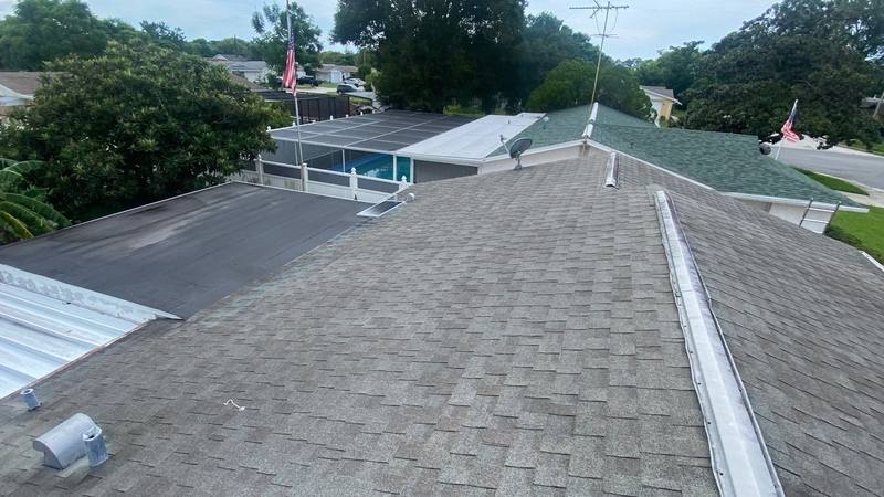 residential roof replacement by Hloska Roofing in Port Richey