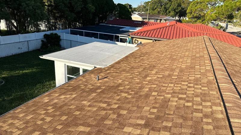 residential roof replacement by Hloska Roofing in Port Richey