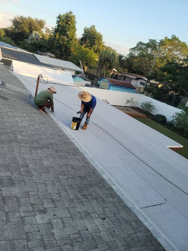 roofing project near Kumquat Ave in Seminole