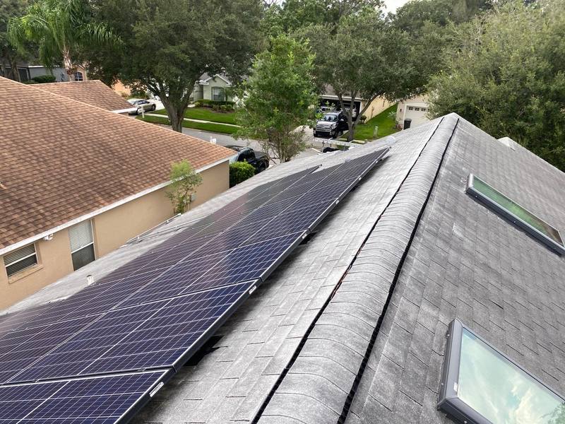 completed roofing project in Tampa FL