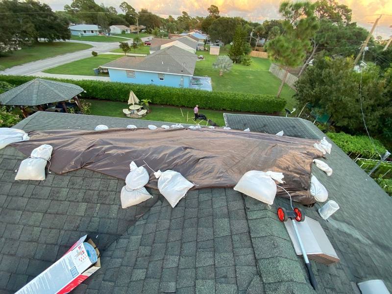 completed roofing project in Vero Beach FL