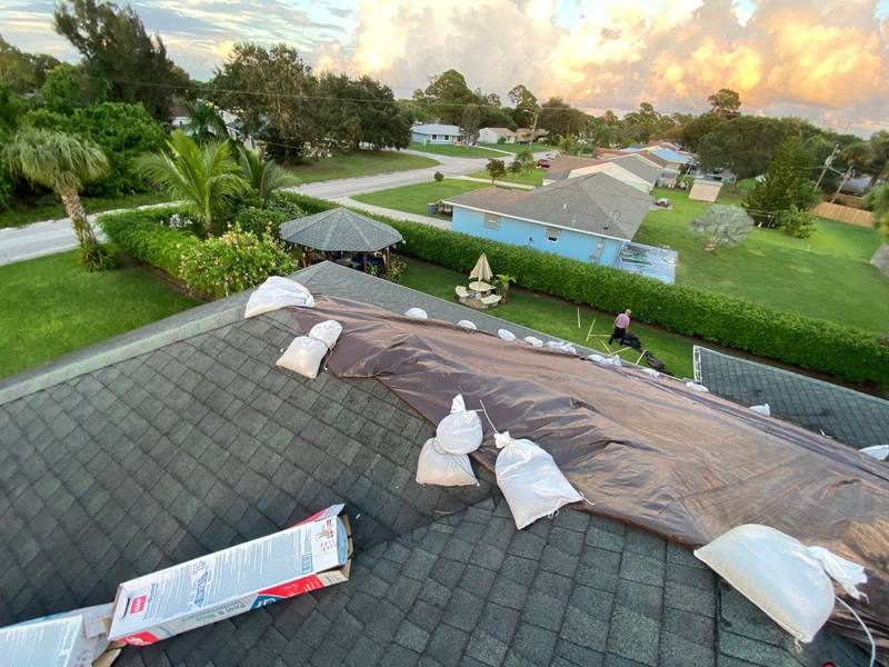completed roofing project in Vero Beach FL