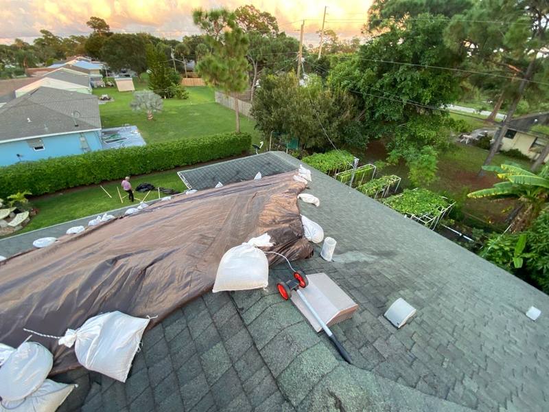 roofing project near 6th Way SW in Vero Beach