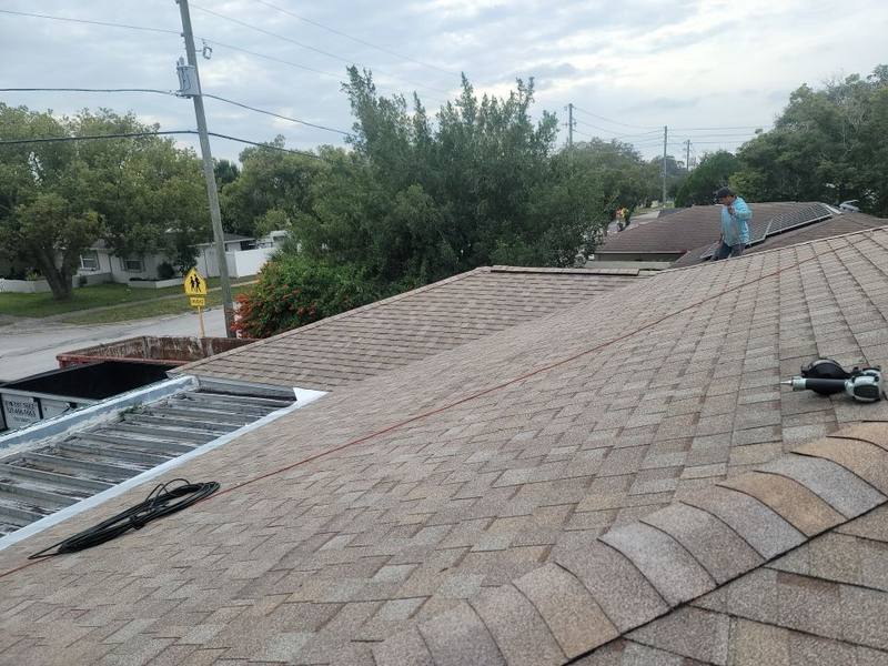 completed roofing project in New Port Richey FL