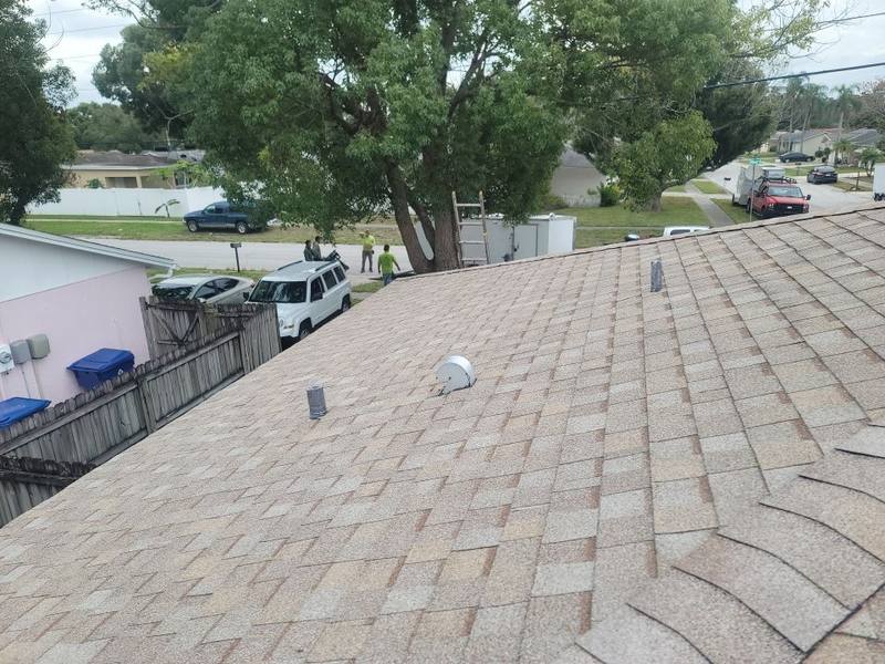 residential roof replacement by Hloska Roofing in New Port Richey