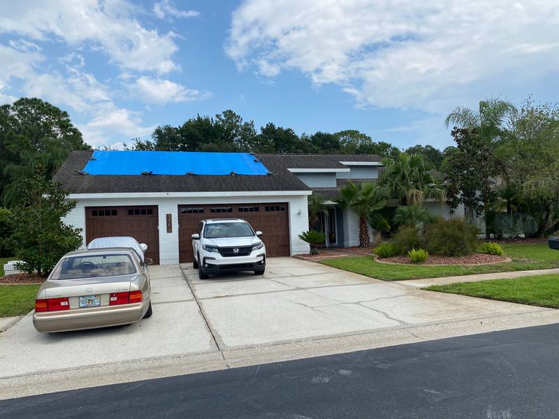 completed roofing project in Palm Harbor FL