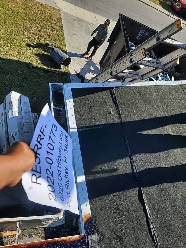 roofing project near Old Hickory Ln in Port Richey