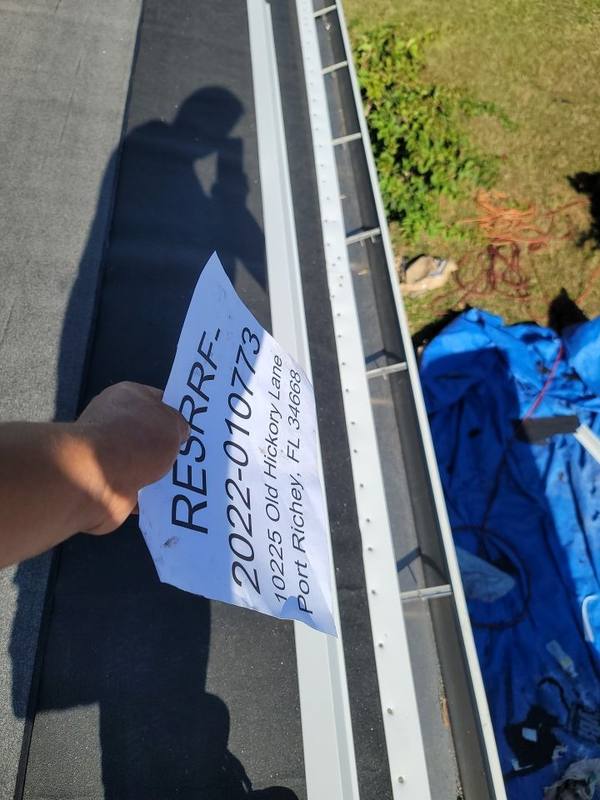 roofing project near Old Hickory Ln in Port Richey