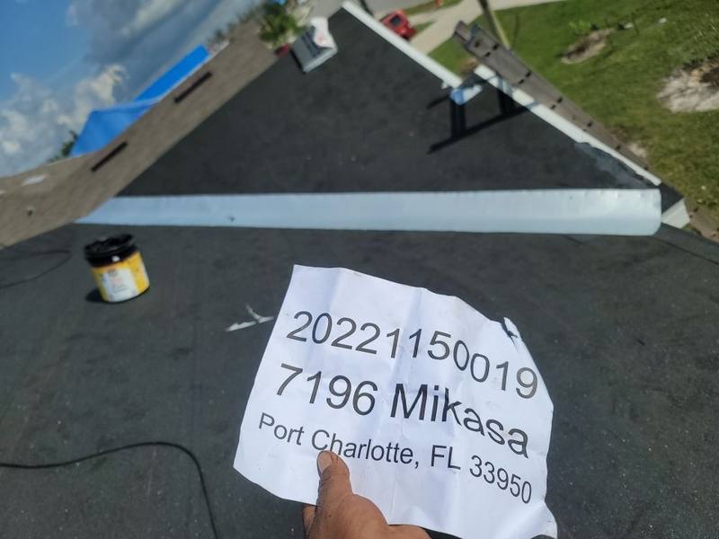residential roof replacement by Hloska Roofing in Punta Gorda