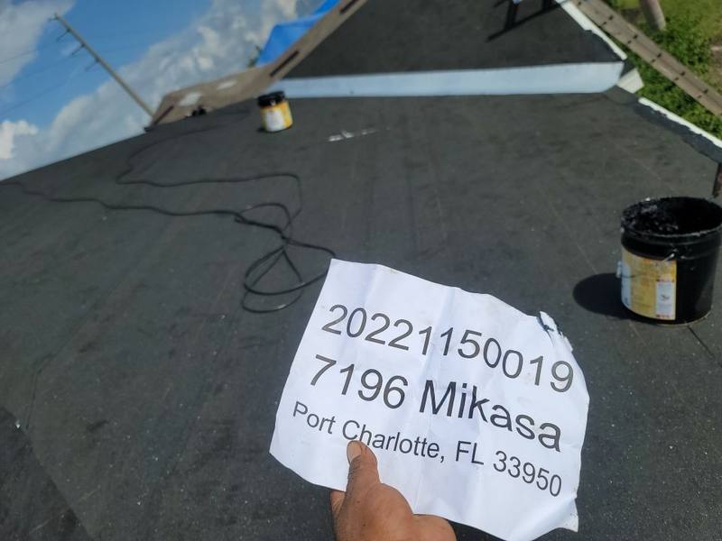 completed roofing project in Punta Gorda FL