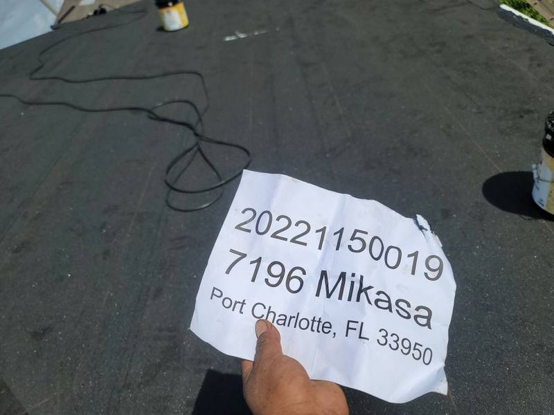 roofing project near Mikasa Dr in Punta Gorda