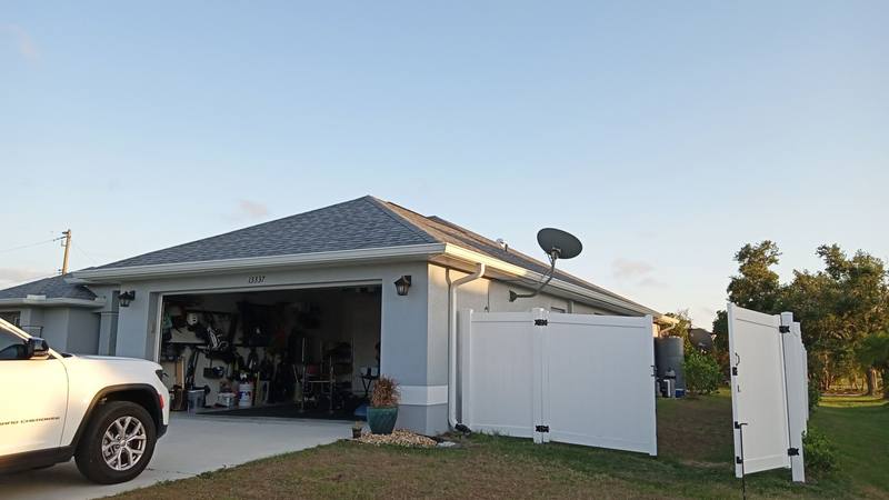 residential roof replacement by Hloska Roofing in Rotonda West