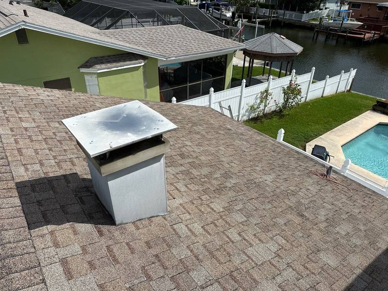 roofing project near Hickorywood Ln in Tampa