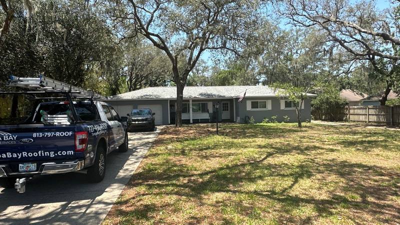 completed roofing project in Brandon FL