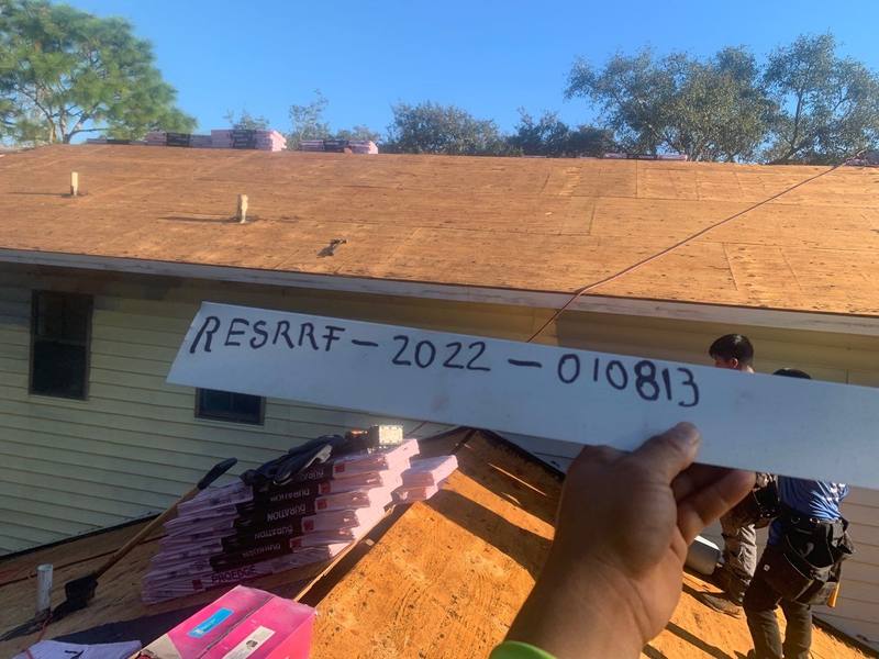 residential roof replacement by Hloska Roofing in Spring Hill