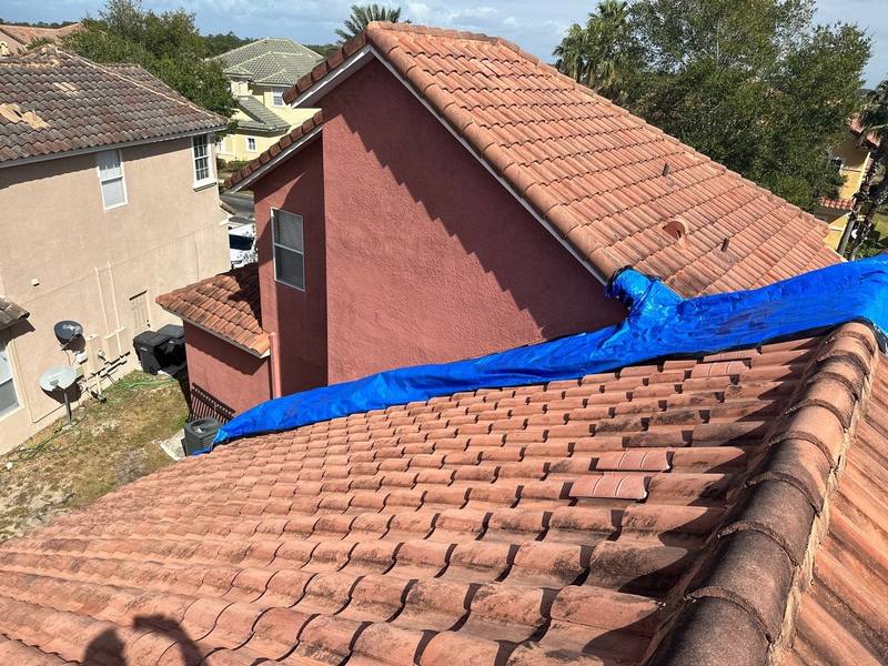 completed roofing project in Davenport FL