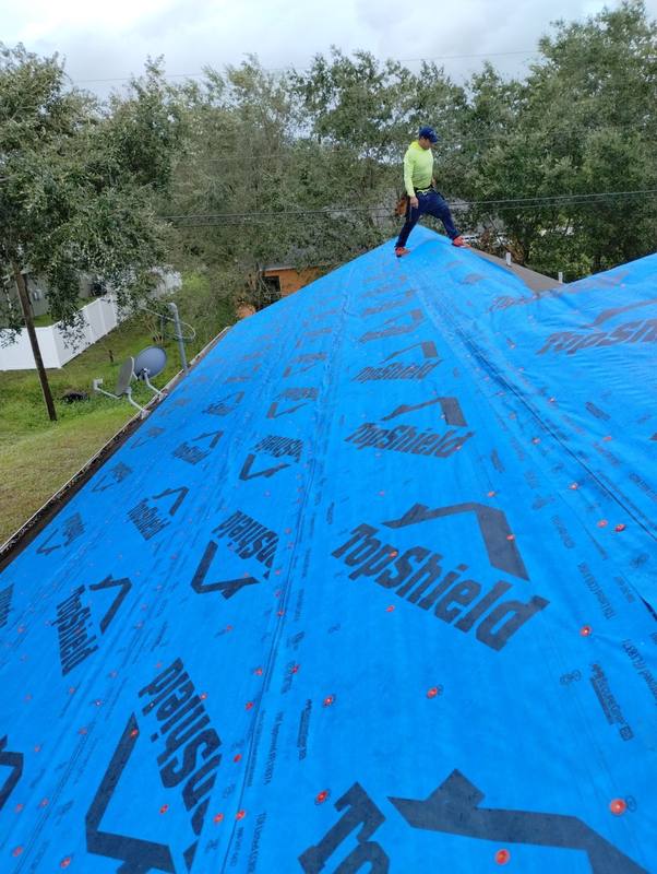 completed roofing project in Sebastian FL