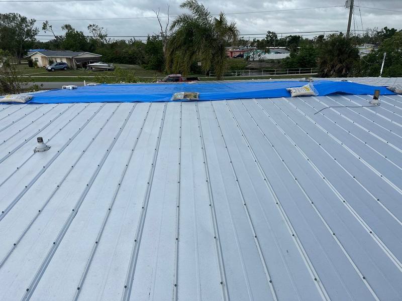roofing project near Safford Terrace in North Port