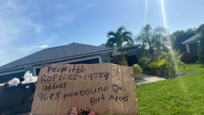completed roofing project in Fort Myers FL