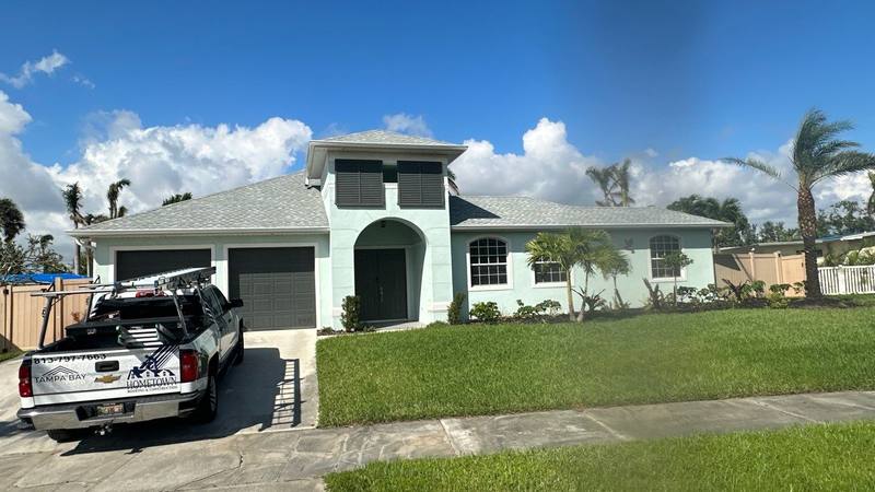 completed roofing project in Fort Myers FL