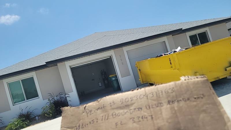 residential roof replacement by Hloska Roofing in Rotonda West